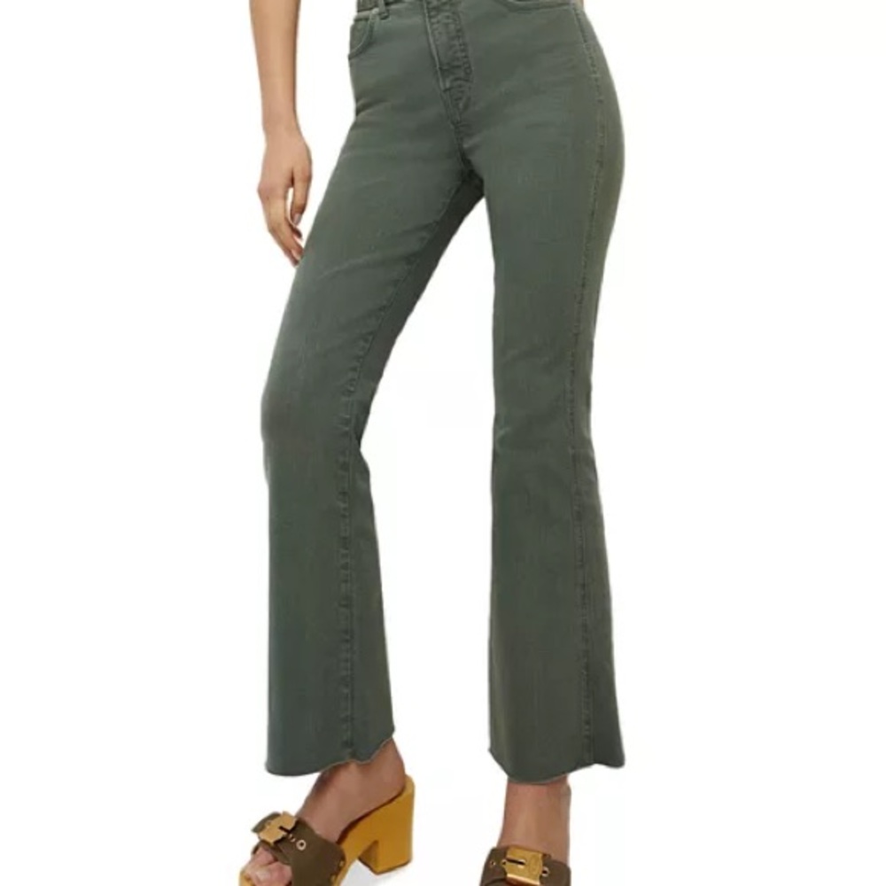 Veronica Beard Carson High Rise Ankle Flare Leg Jeans in Garden Top size 24